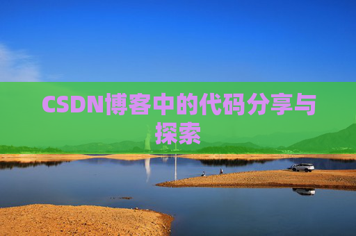 CSDN博客中的代码分享与探索